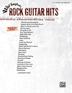 Value Songbooks: Rock Guitar Hits by Alfred Music