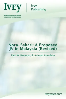 Read: Nora-Sakari: Book A Proposed JV in Malaysia (Revised)