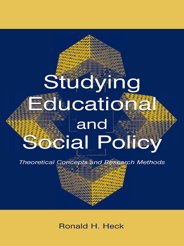 Studying Educational and Social Policy cover