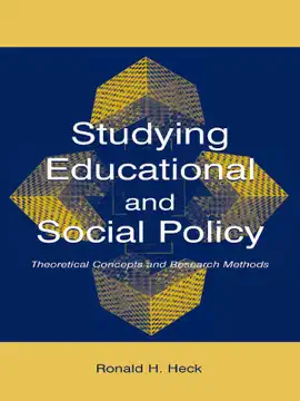 Read: Book Studying Educational and Social Policy