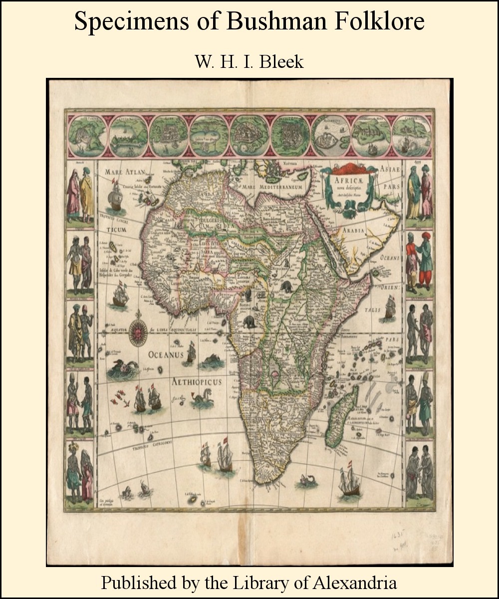 Specimens of Bushman folklore cover