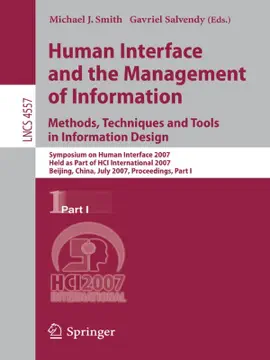 Read: Book Human Interface and the Management of Information. Methods, Techniques and Tools in Information Design