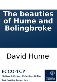 The beauties of Hume and Bolingbroke - David Hume