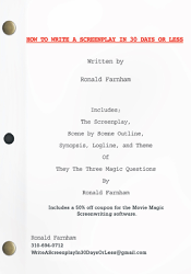 How to Write a Screenplay in 30 Days or Less