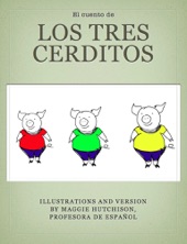 Book cover for Los tres cerditos by Maggie Hutchison