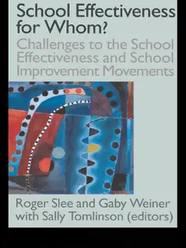 Read: School Effectiveness Book for Whom?