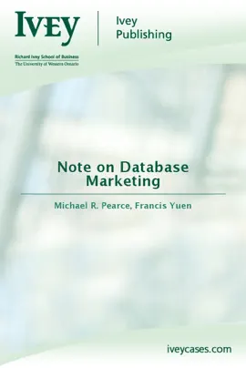 Read: Note on Database Marketing Book