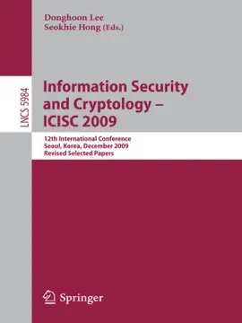 Read: Information Security and Cryptology - ICISC Book 2009