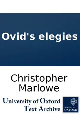 Read: Book Ovid's elegies