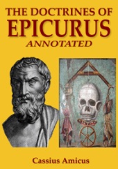 Book cover for The Doctrines of Epicurus by Cassius Amicus