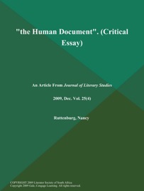 the Human Document (Critical Essay)