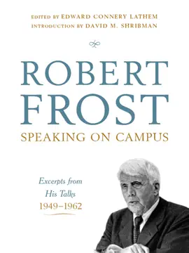 Read: Robert Book Frost: Speaking on Campus