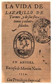 Book cover for Lazarillo de Tormes by Anónimo