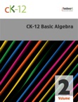 CK-12 Basic Algebra, Volume 2