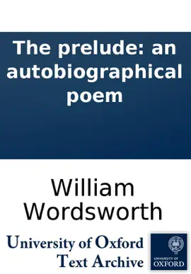 Read: The Book prelude: an autobiographical poem