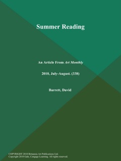Summer Reading by David Barrett
