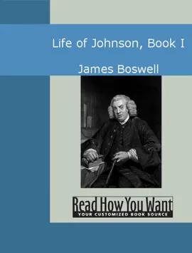 Life of Johnson, Book I