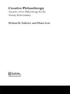 Creative Philanthropy by Helmut K. Anheier & Diana Leat