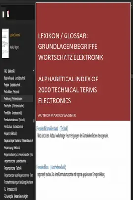 Read: Lexikon Book / Glossar: Grundlagen Begriffe Wortschatz Elektronik