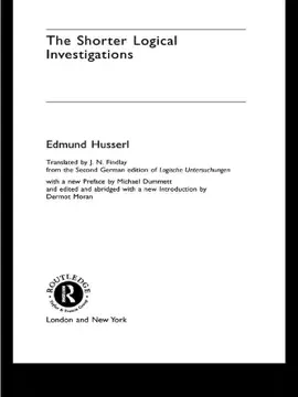Read: Book The Shorter Logical Investigations