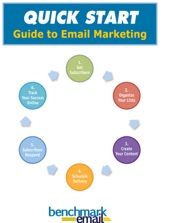 Book cover for The Benchmark Email Quickstart Guide by Benchmark Email