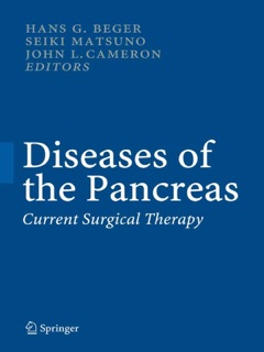 Diseases of the Pancreas by Hans Günther Beger, Seiki Matsuno & John L. Cameron