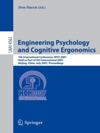 Engineering Psychology and Cognitive Ergonomics Don Harris