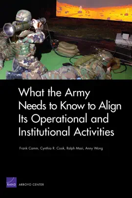 Read: What the Army Needs to Know to Align Its Operational and Institutional Activities Book