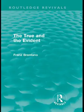 Read: The True and Book the Evident (Routledge Revivals)
