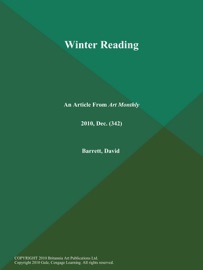 Winter Reading - David Barrett