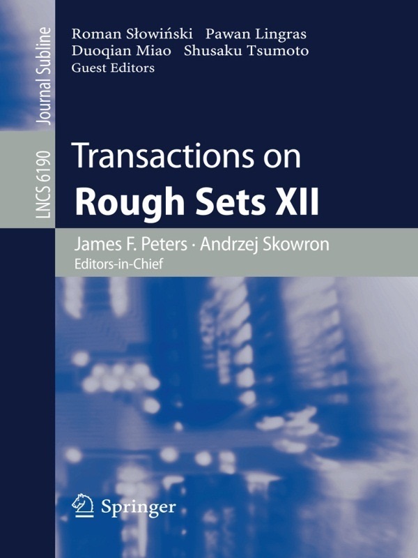 Transactions on Rough Sets XII cover