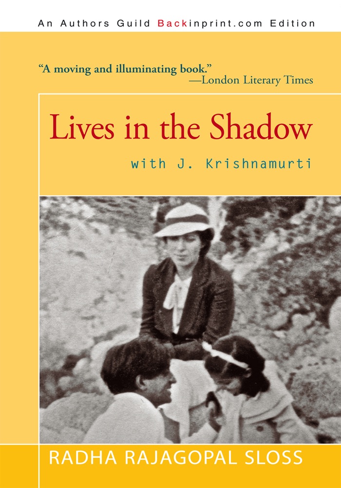 Lives in the Shadow With J. Krishnamurti cover