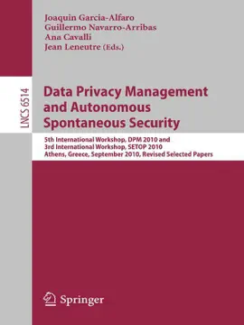 Read: Book Data Privacy Management and Autonomous Spontaneous Security