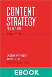 Book cover for Content Strategy for the Web by Kristina Halvorson & Melissa Rach