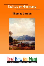 Tacitus on Germany - Thomas Gordon