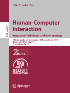 Human-Computer Interaction: Interaction Techniques and Environments by Julie A. Jacko