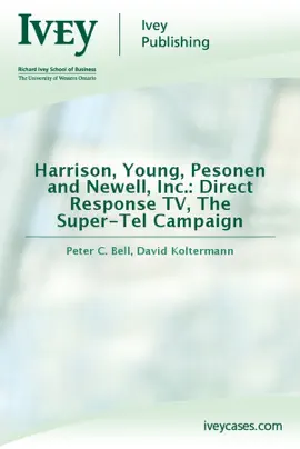 Read: Harrison, Young, Pesonen and Newell, Inc.: Direct Response TV, The Super-Tel Campaign Book