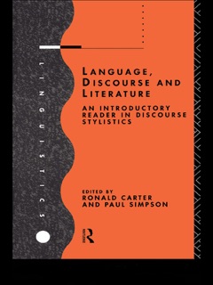 Language, Discourse and Literature by Ronald Carter & Paul Simpson