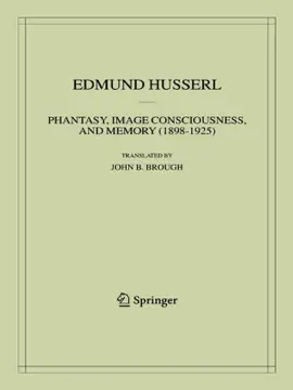 Read: Phantasy, Image Consciousness, and Memory Book (1898-1925)