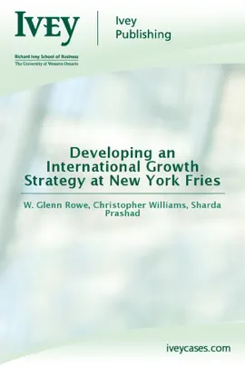 Read: Developing an Book International Growth Strategy at New York Fries