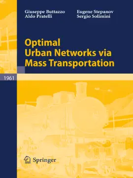 Read: Optimal Book Urban Networks via Mass Transportation
