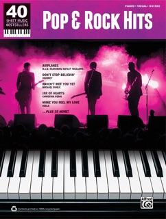 40 Sheet Music Bestsellers: Pop & Rock Hits by Alfred Music