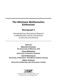 The Montana Mathematics - Bharath Sriraman