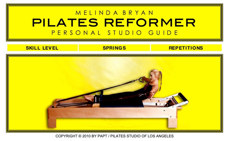 Pilates Reformer Personal Studio Guide