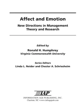 Read: Affect and Emotion Book