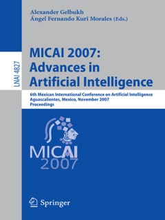 MICAI 2007: Advances in Artificial Intelligence by Alexander Gelbukh & Ángel Fernando Kuri Morales