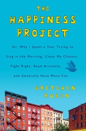 Book cover for The Happiness Project by Gretchen Rubin