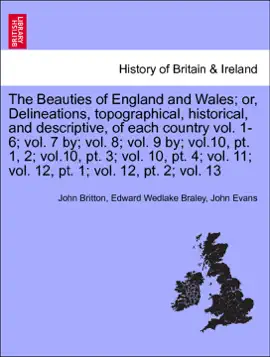 Read: The Beauties of England and Wales; or, Delineations, topographical, historical, Book and descriptive, of each country VOL. X, PART III
