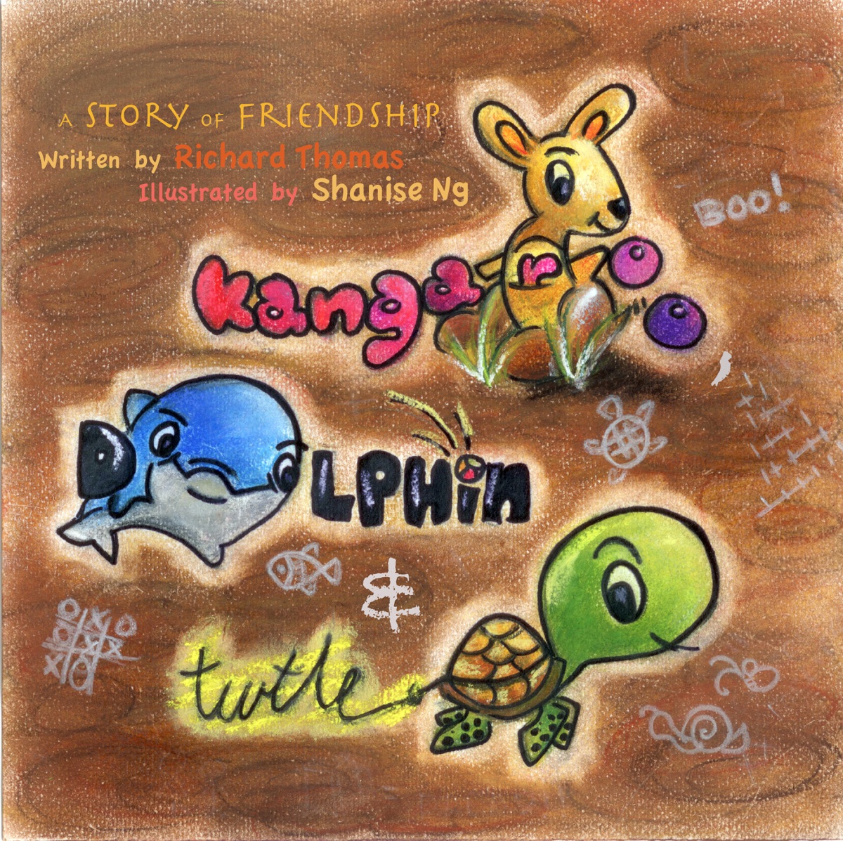 Kangaroo, Dolphin and Turtle cover