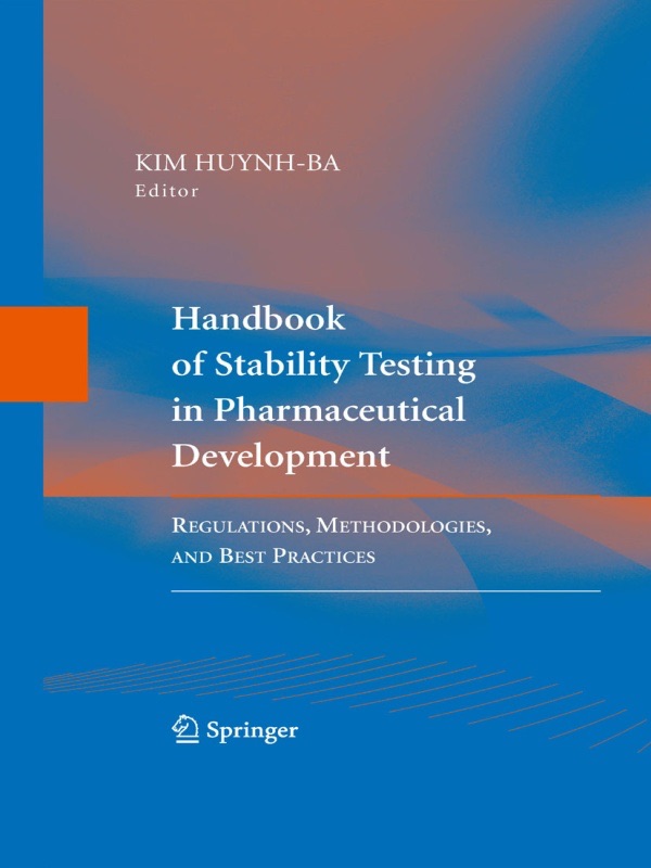 Handbook of Stability Testing in Pharmaceutical Development cover